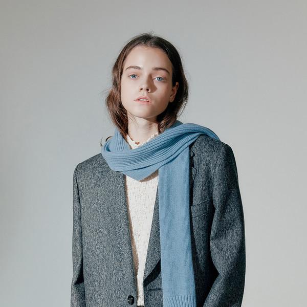 Tri Color Block Muffler Blue