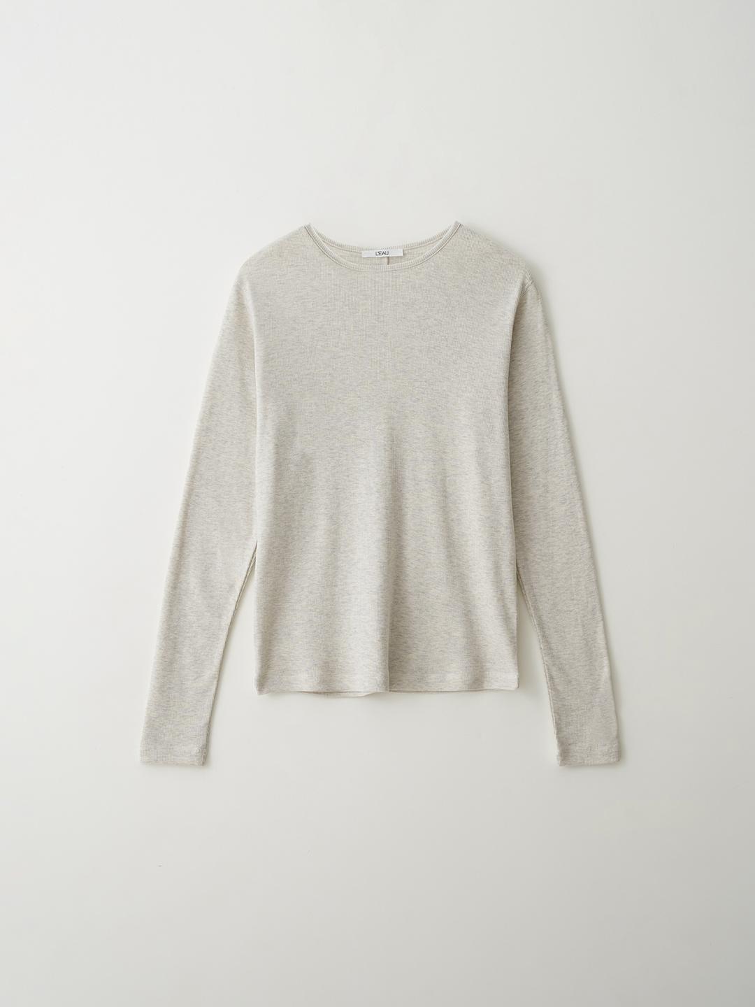 [34th] L'eau classic tee_oatmeal grey