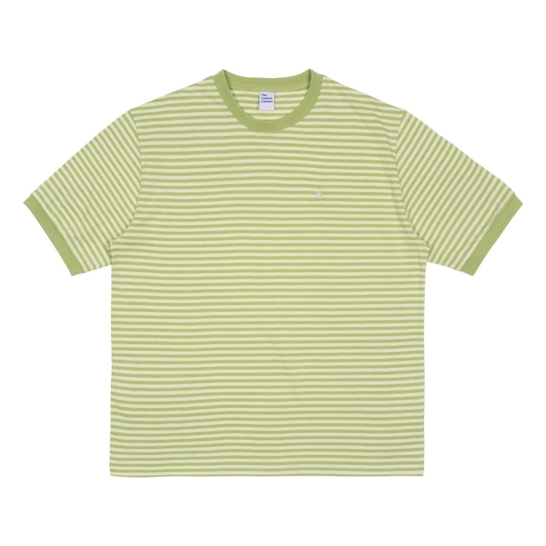 TCM mini logo stripe linger T (lime)