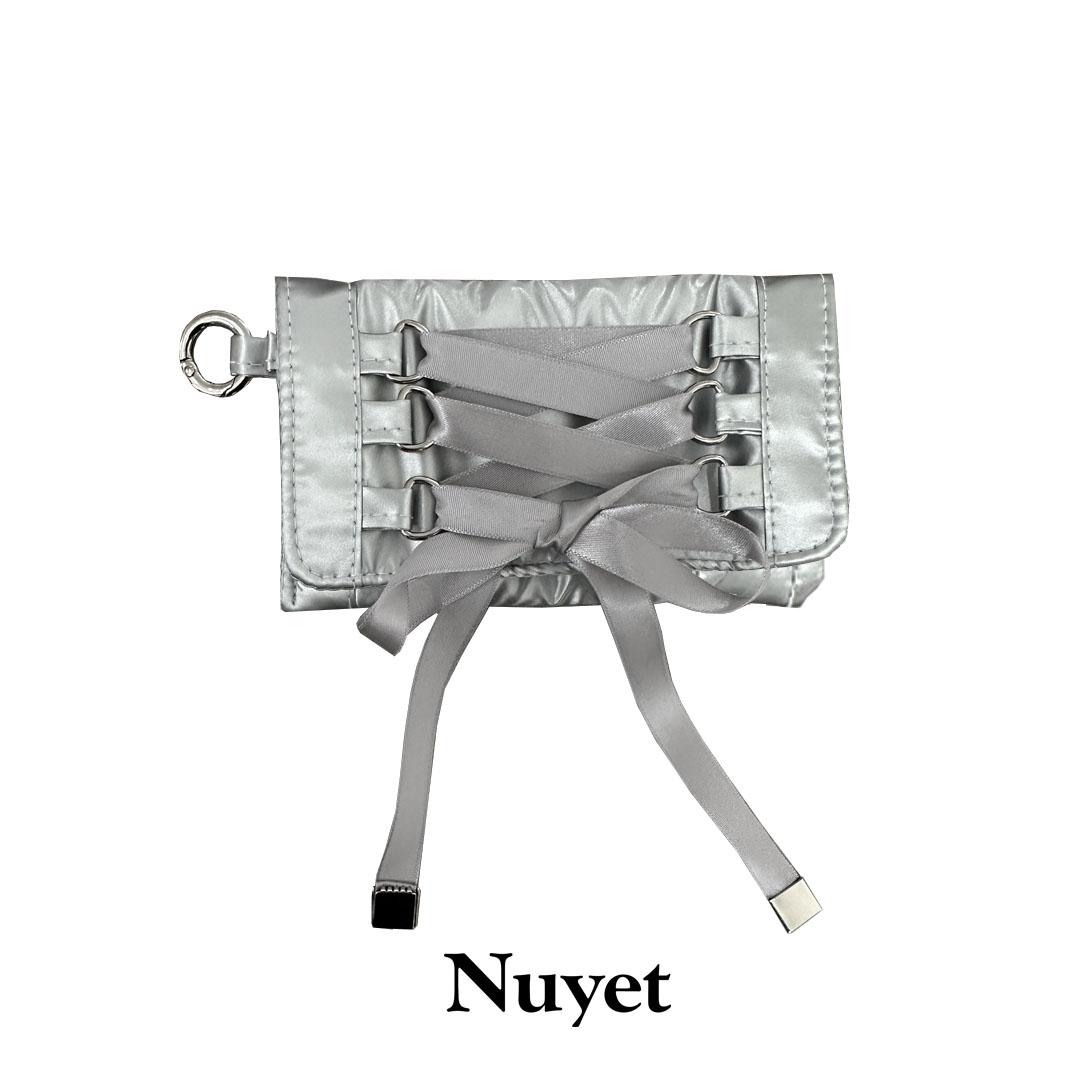 lace up mini pouch