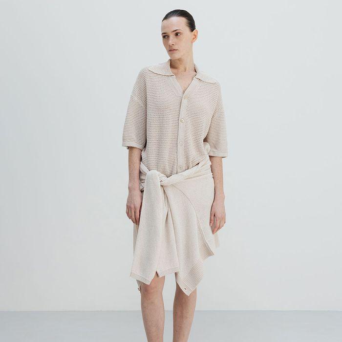 Japanese paper yarn crochet shirts_Paper