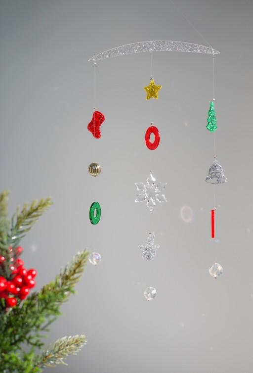 [크리스마스] 홀리데이 아크릴 모빌 (3줄)