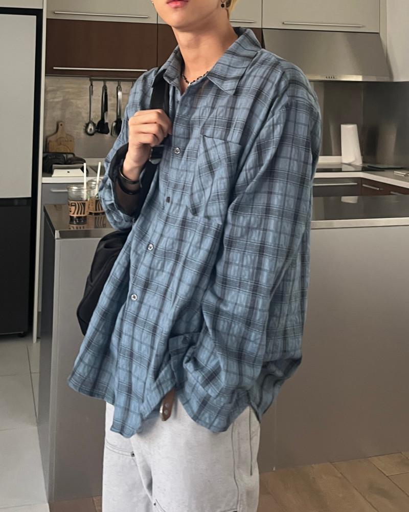 (프리미엄)클래식 체크셔츠 3color