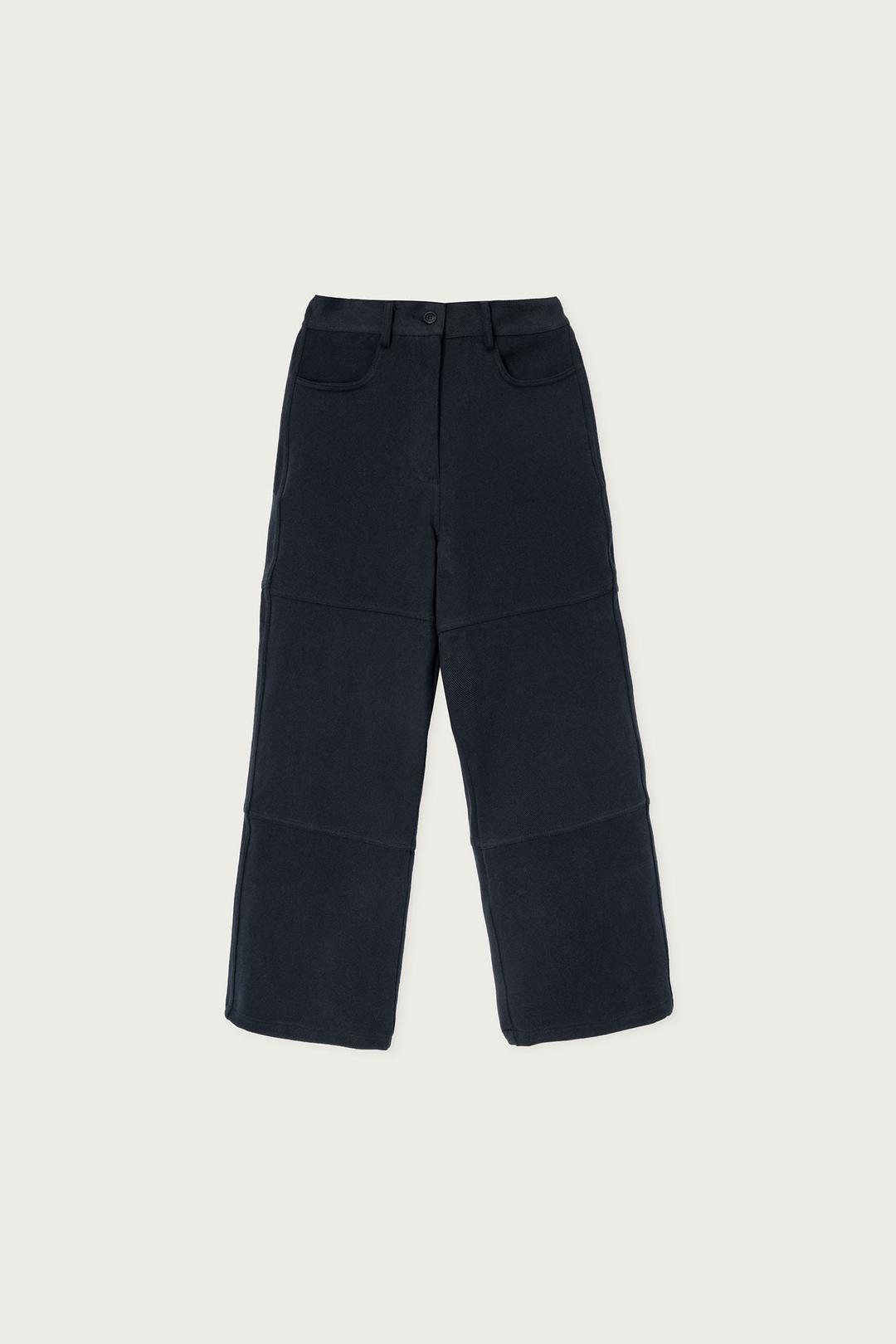 SECTION COTTON PANTS DARK LAKE