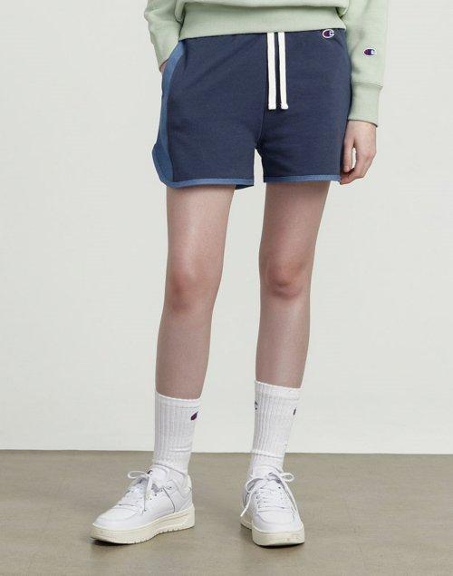 [ASIA][친환경] 여성 CVC French Terry 데님 스웨트 숏팬츠 (NORMAL NAVY) CKPA3E068N2