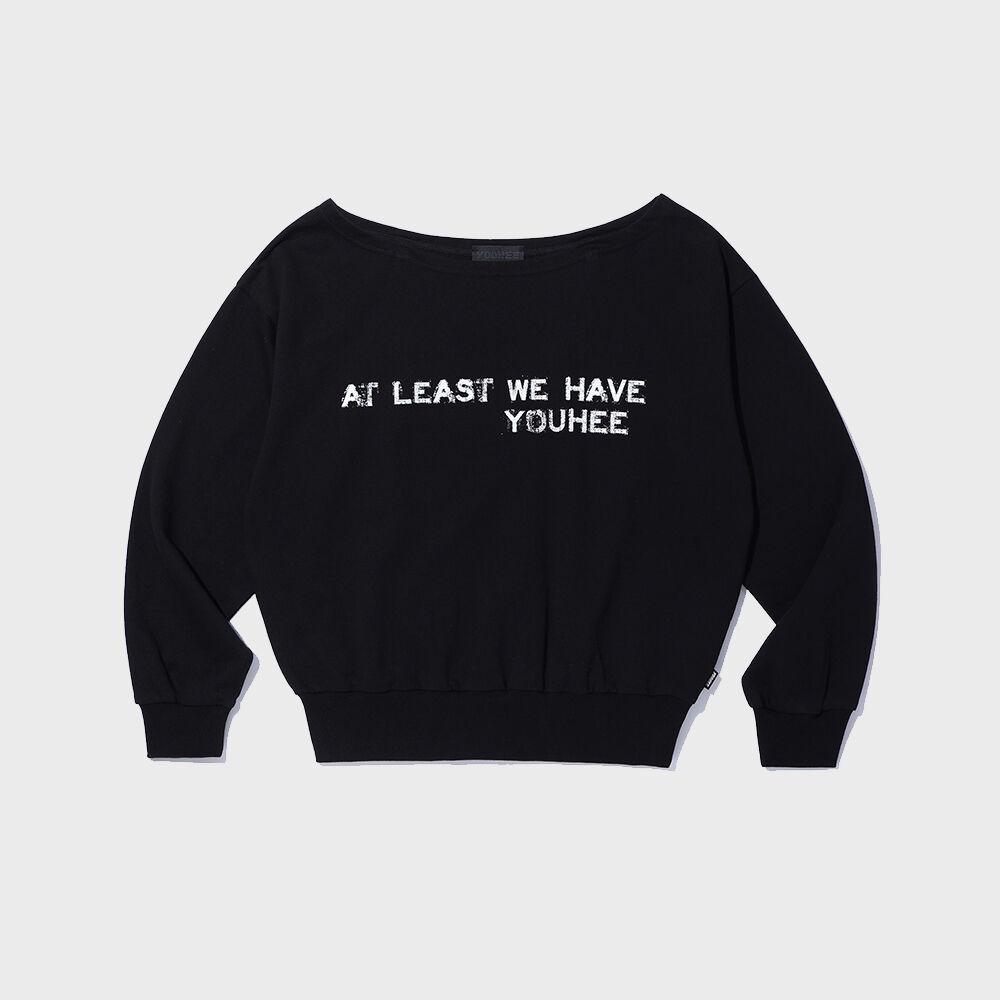 OFF SHOULDER SWEATSHIRTS BLACK