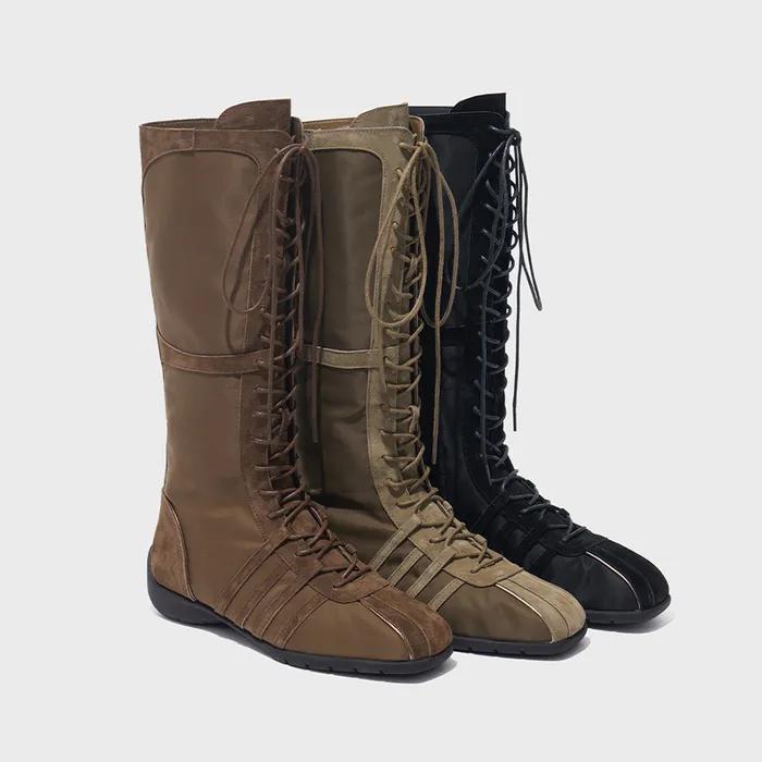BLISS LACEUP LONG BOOTS - 3 colors