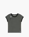 TRIPLE STAR RINGER TEE (DARK GREY)