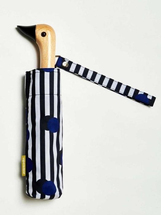 [ORIGINAL DUCKHEAD] Polkadot stripe 강철 3단 우산