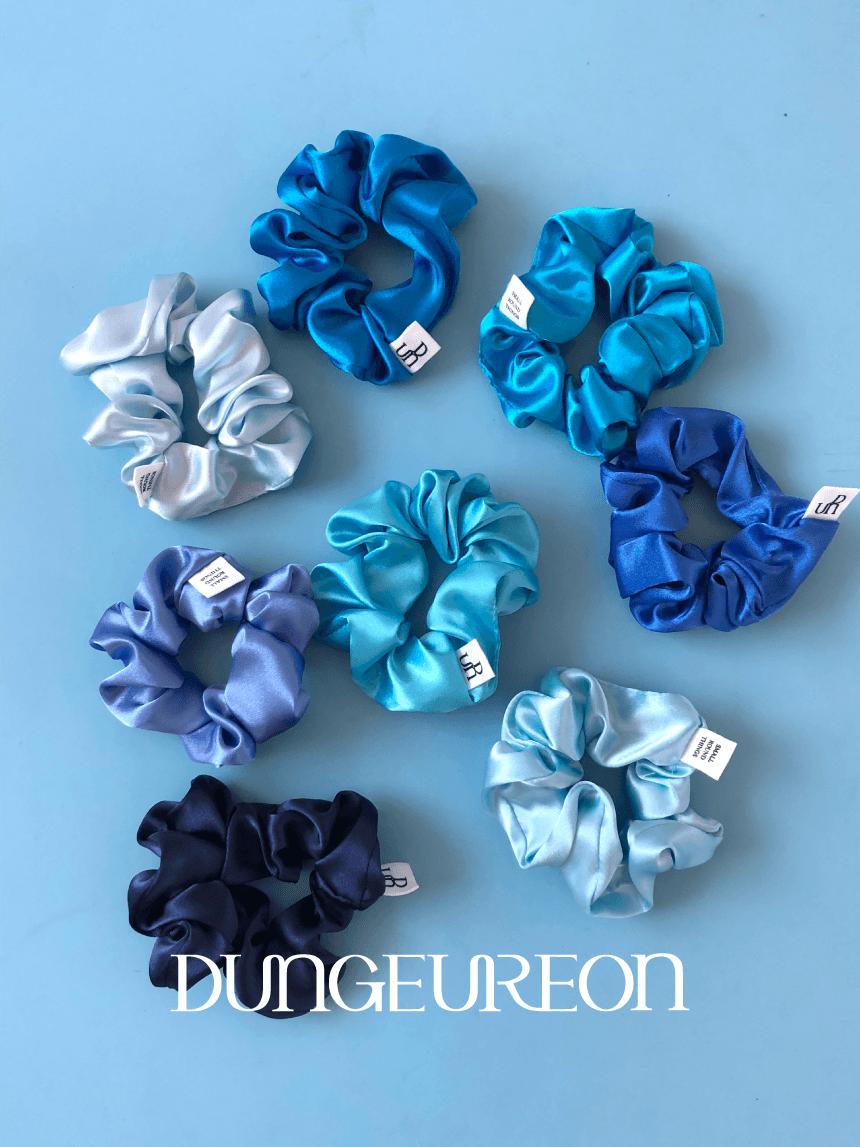 *made* 아우어 스크런치, BLUE (8 color, 2 size)
