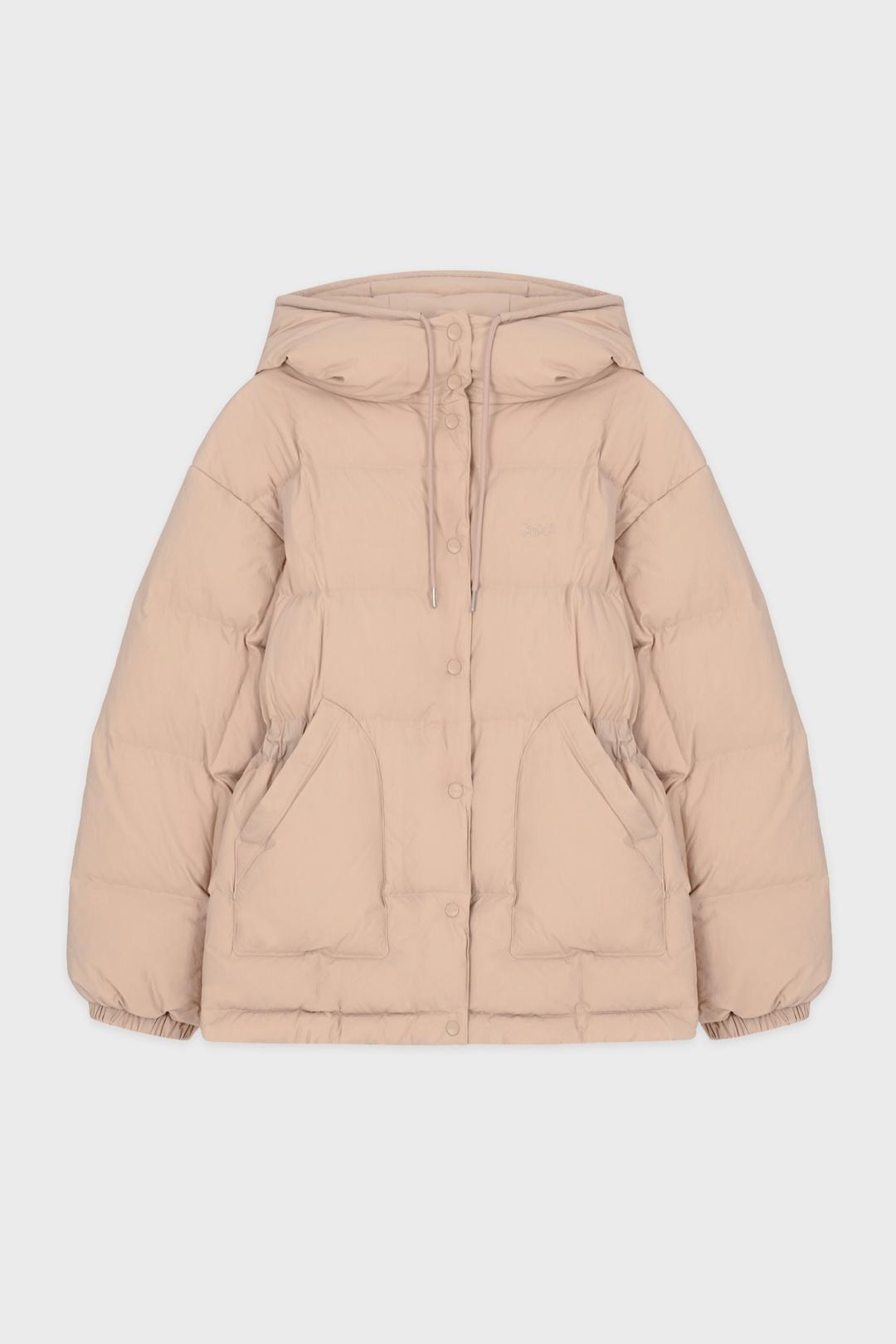 Hoodie Puffer Jacket (Vintage Pink)