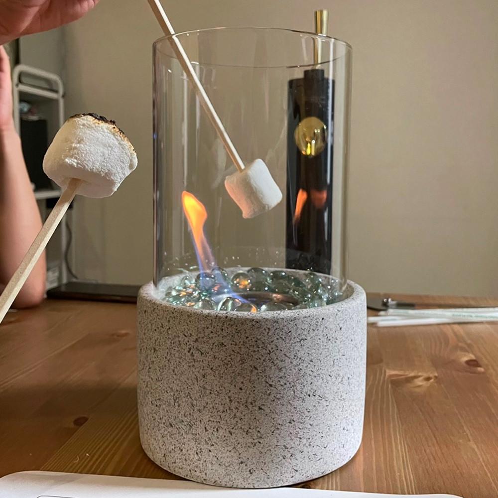 집에서 불멍 감성 미니 실내화로대