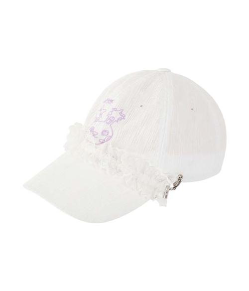 YBX SOUP Loli bunny Lace ball Cap_white