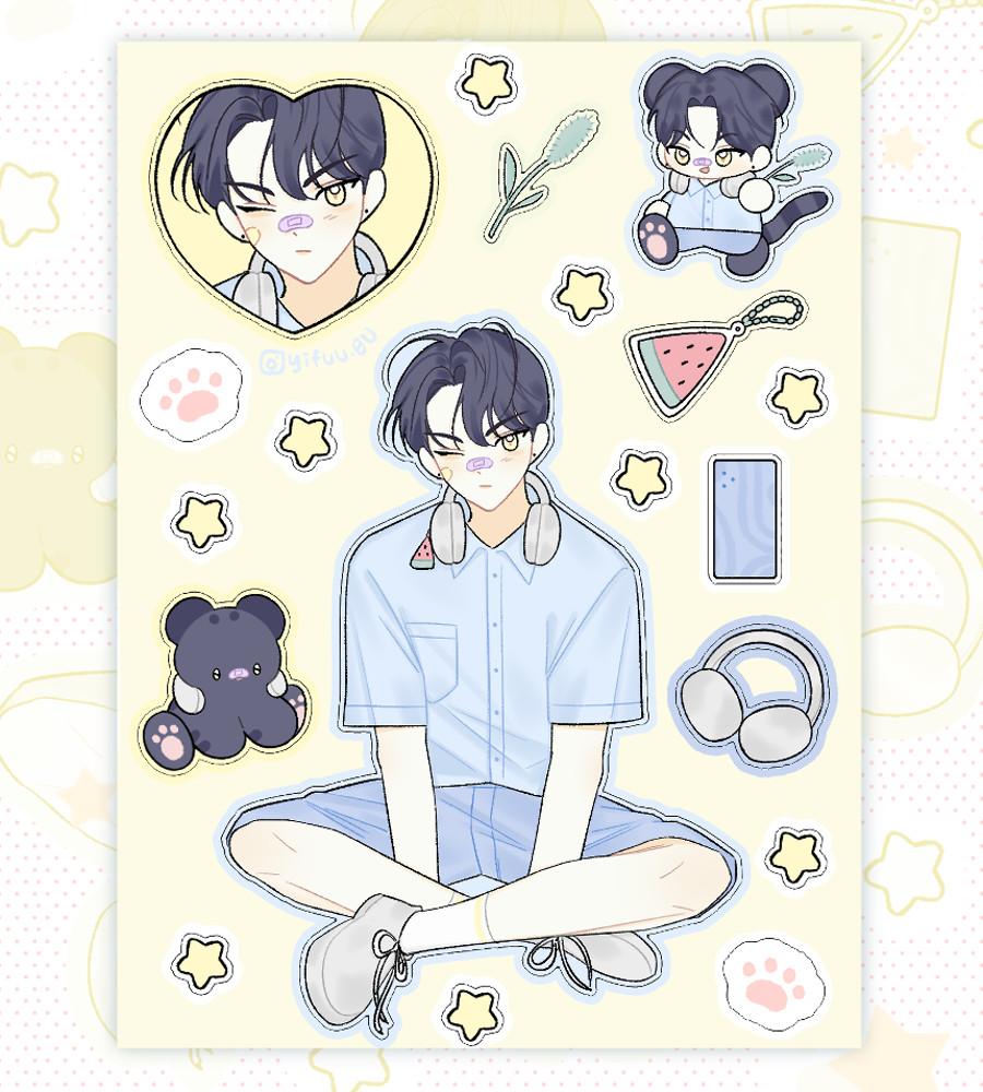 [맹수상점] 여름날 호범이 스티커