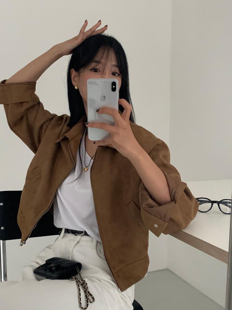 [2월말~3월초 출고] 토버 스웨이드 카라 점퍼 2col