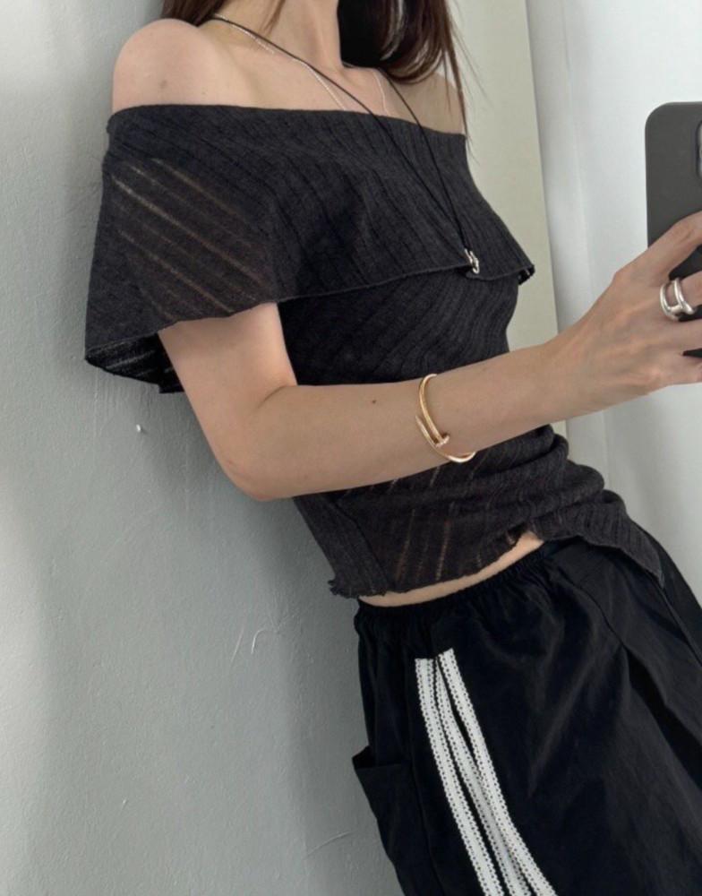 언발 루즈 오프숄더