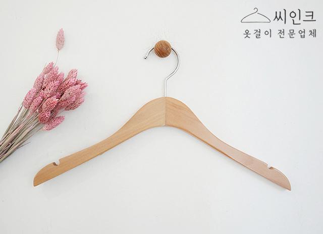 씨인크 여성용 일반형 원목 옷걸이 10개 우드 나무 옷가게
