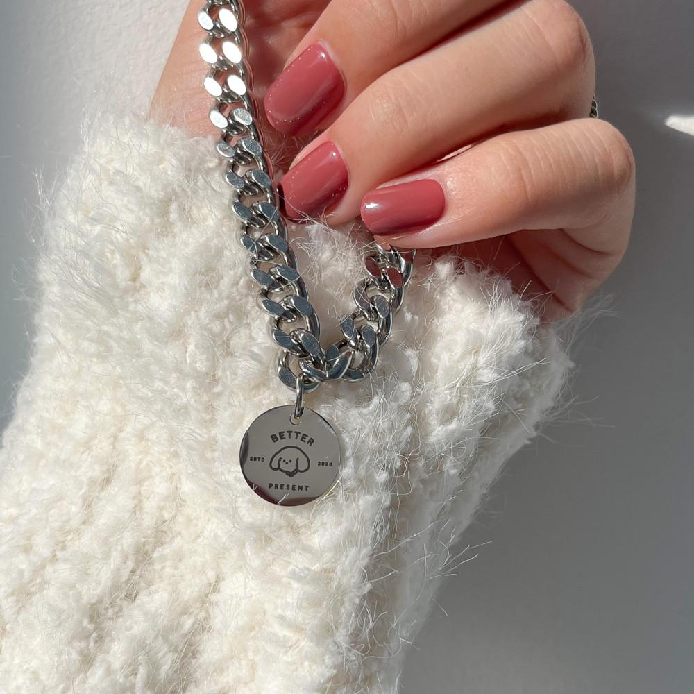 유기견 유기묘 후원 기부 팔찌 / 유기동물 우정 커플 학생 써지컬스틸