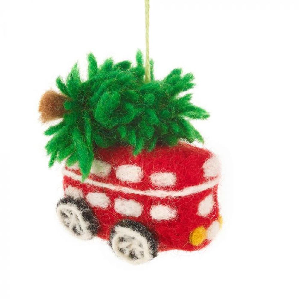 [Felt So Good] 울 펠트 핸드메이드 런던 버스 오너먼트