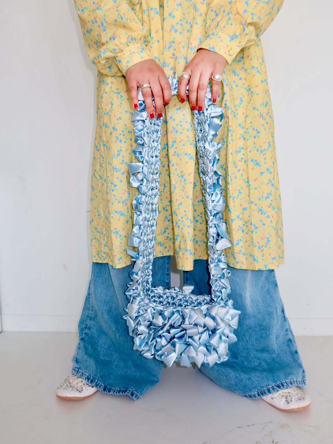 Ruffle cross sac Blue