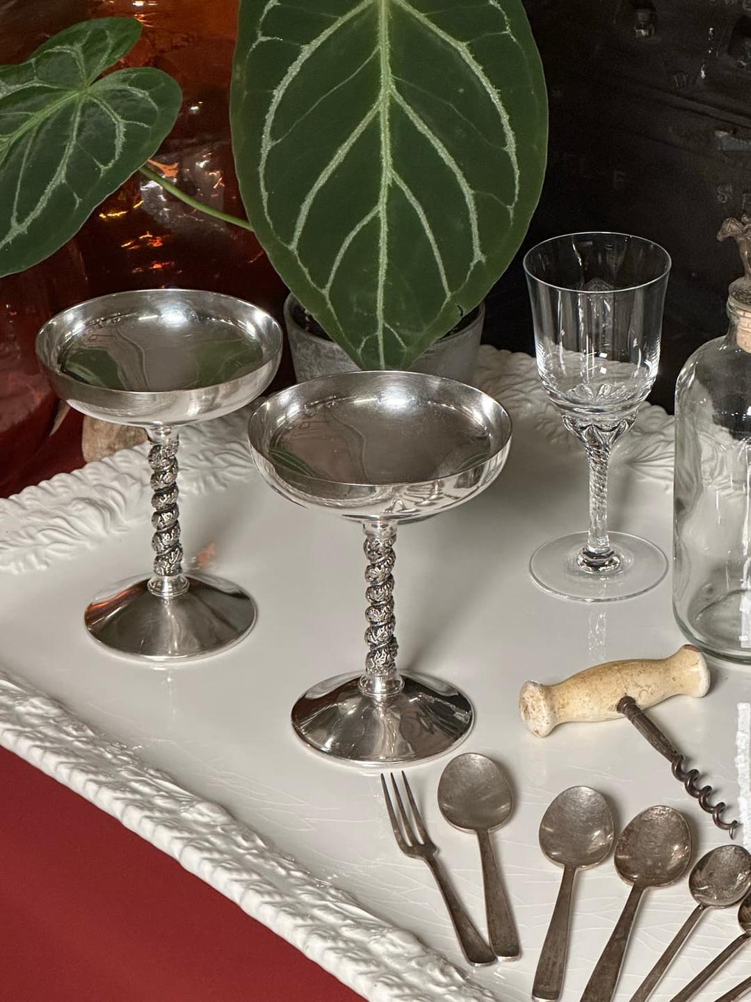 스페인 빈티지 F.B.Rogers Silverplate 은 고블렛잔🪙 | 후루츠패밀리