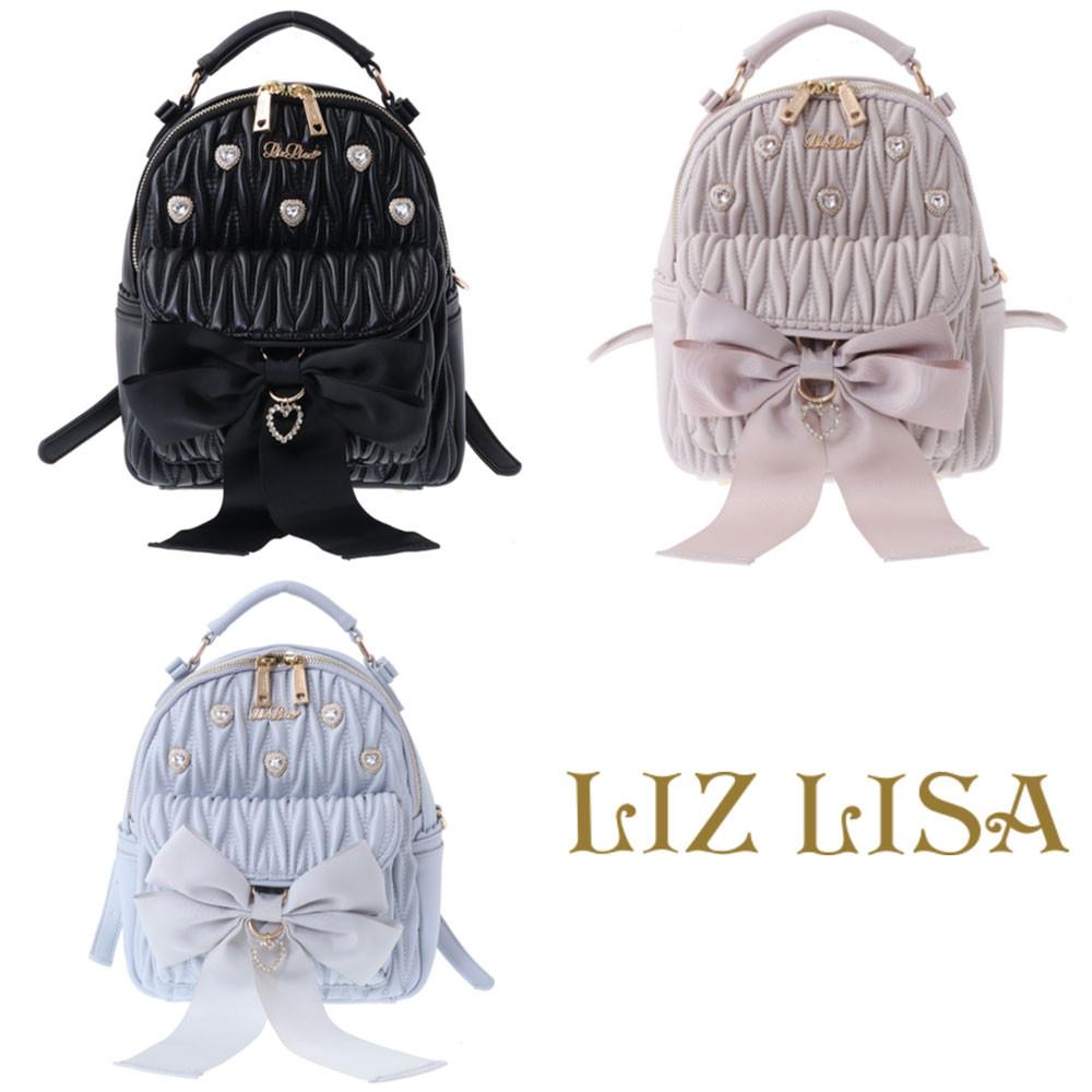 (LIZ LISA 리즈리사)메니 비쥬 롱 리본 백팩 3color