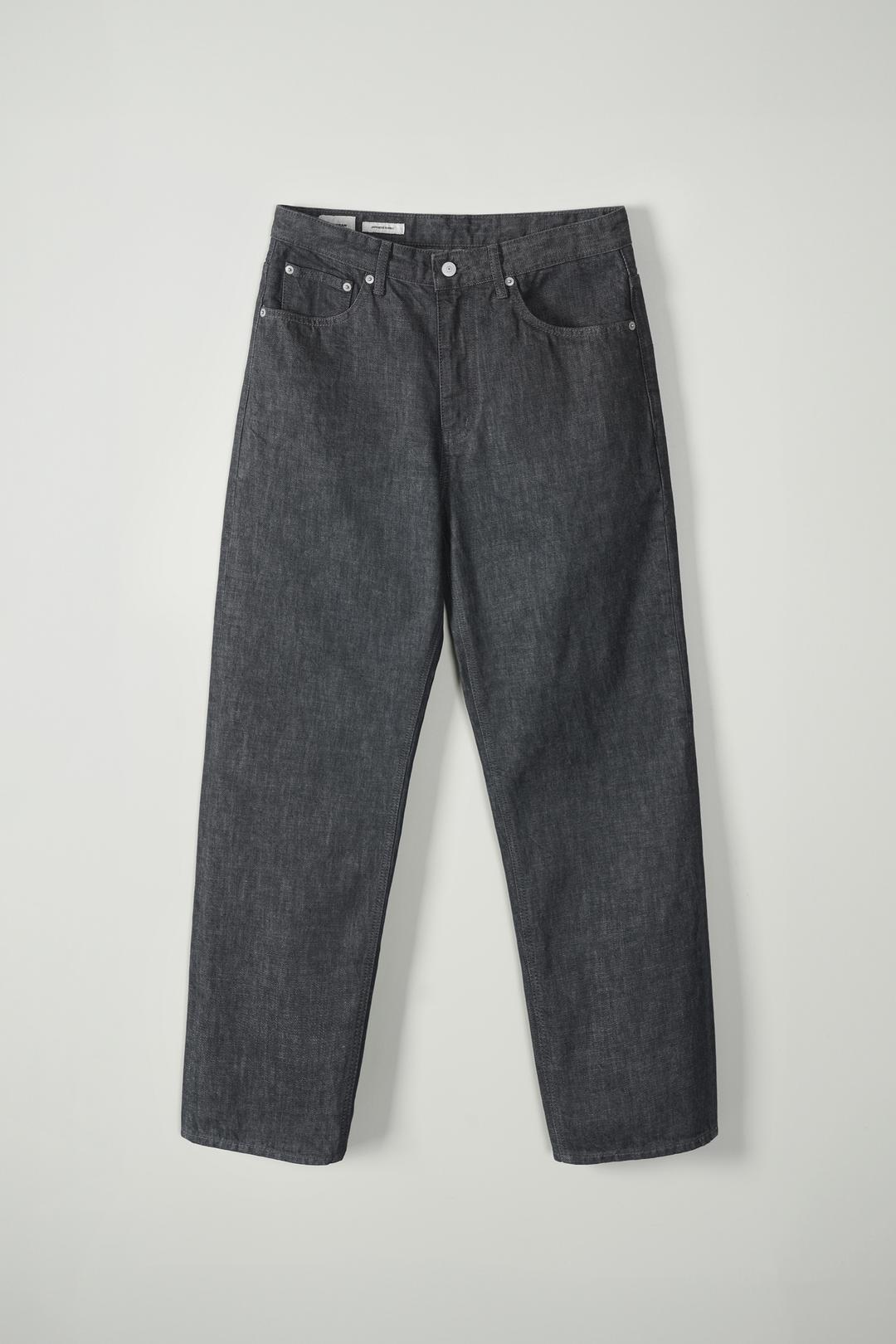 [2ND] 5PK WIDE TAPERED DENIM PANTS - GRAPHITE