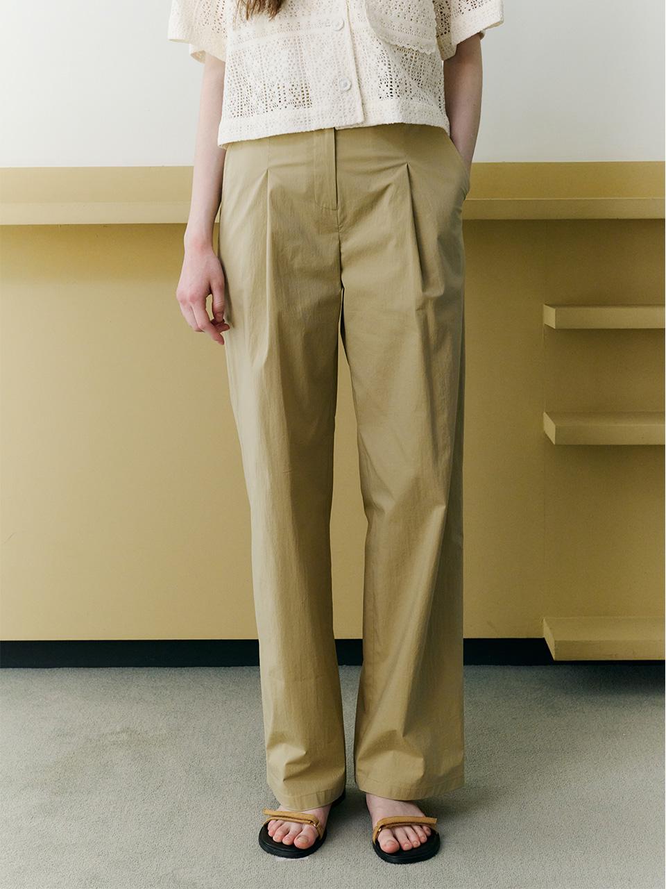 Nylon One Tuck Pants VC2533PT409M