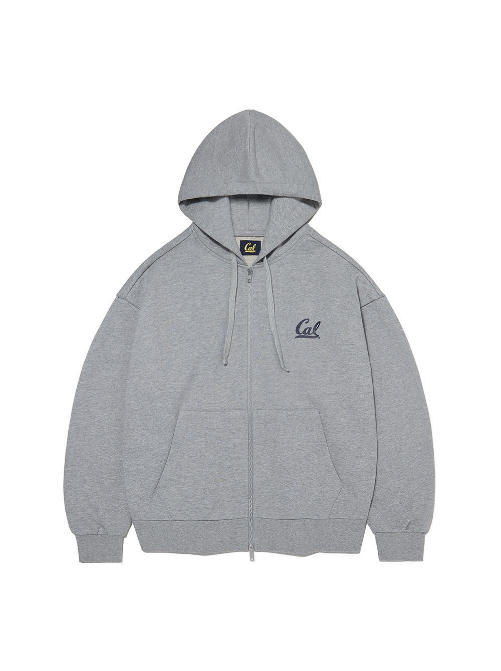 CAL SYMBOL HOODIE ZIPUP KA [MELANGE GRAY]