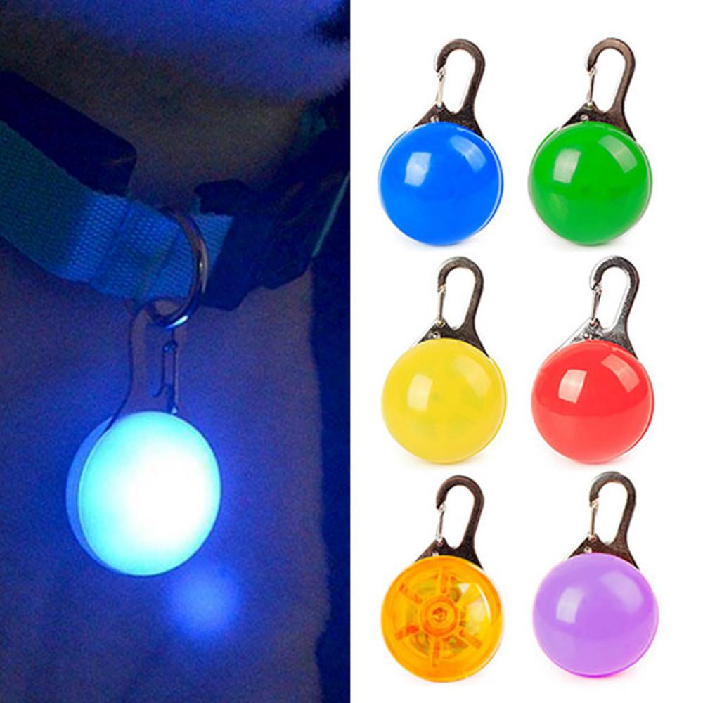 원형 애견 LED 팬던트 야광 방울 강아지 안전등 야간산책 발광 라이트 산책 목줄등 개별포장 목걸이 야광