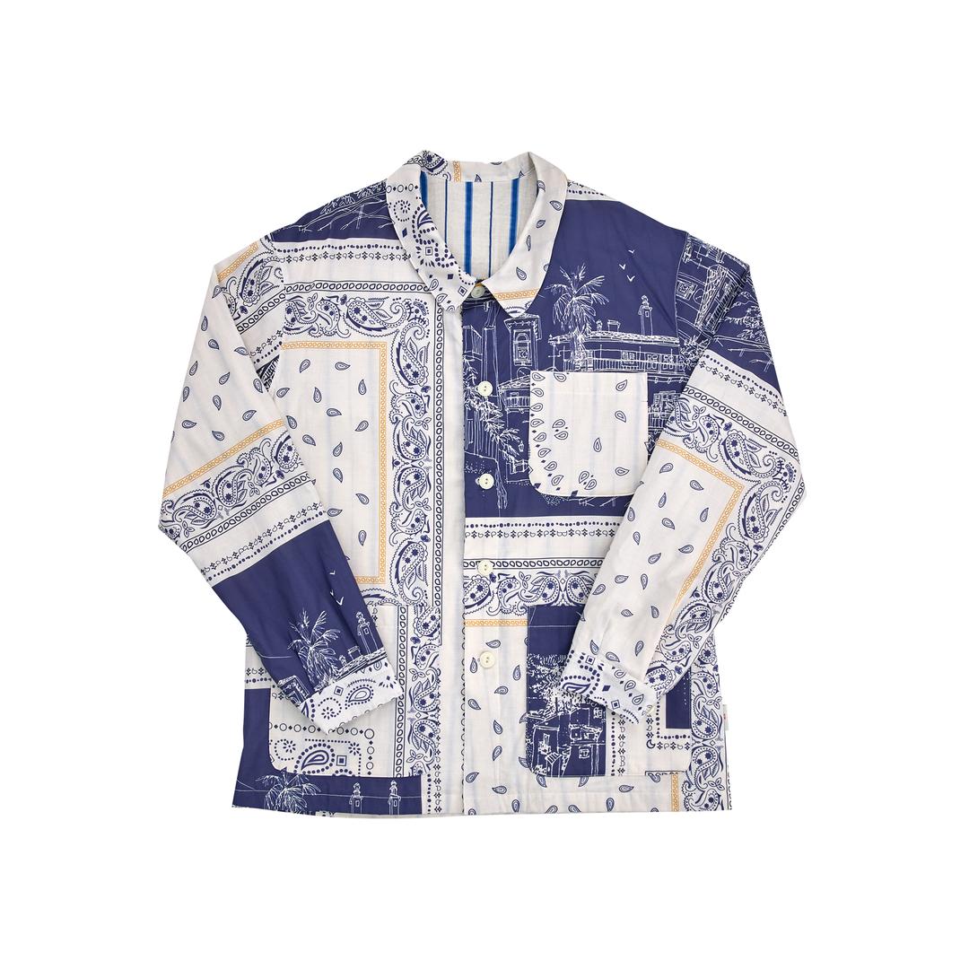 BANDANA COTTON WORK JACKET-D.BL