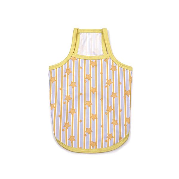 STAR MESH SLEEVELESS_YELLOW