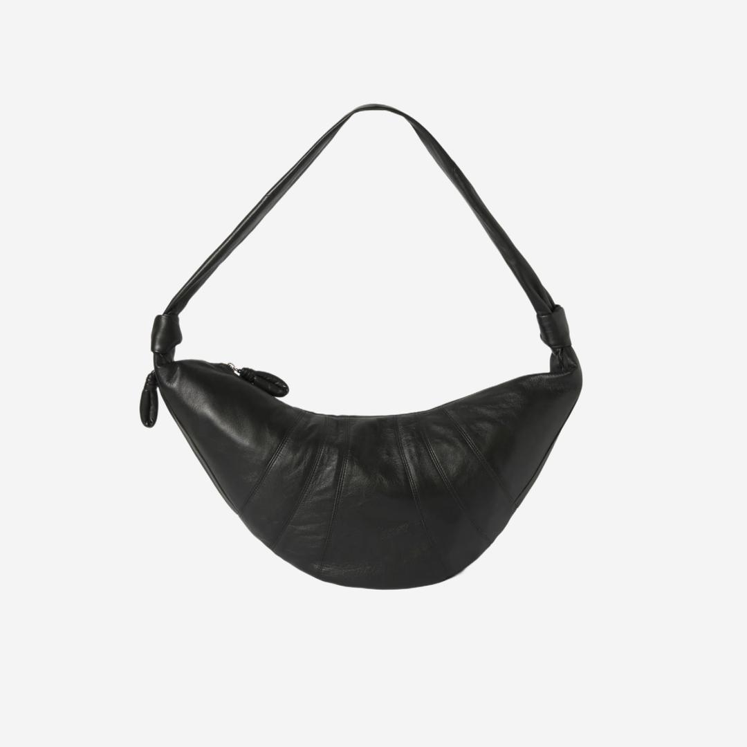 Lemaire Large Croissant Bag Soft Nappa Leather Black