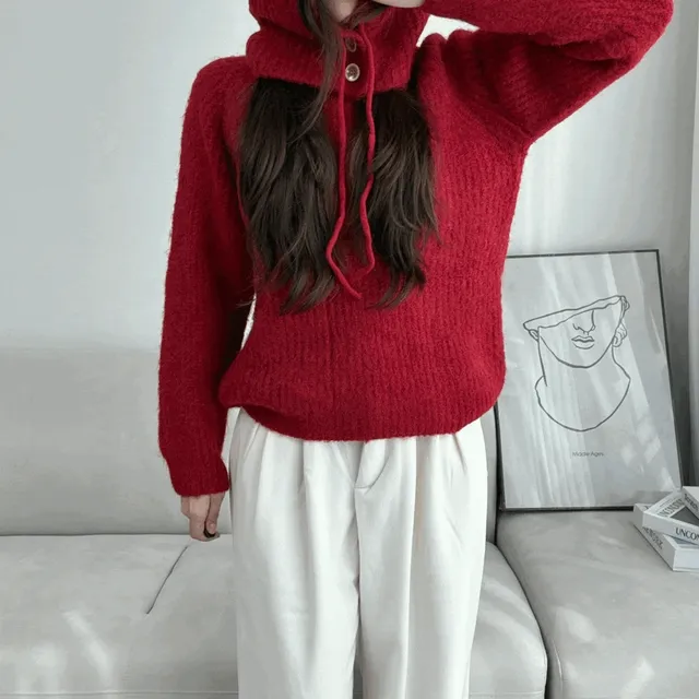 NB669 - 이삐 니트 + 바라클라바 세트 (3color)