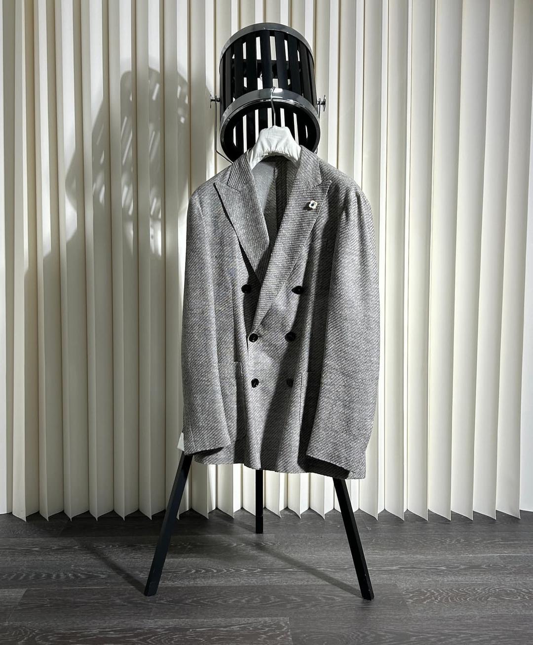 [UTC]라르디니 그레이 하운드 투스 더블 울 수트자켓 | 후루츠패밀리