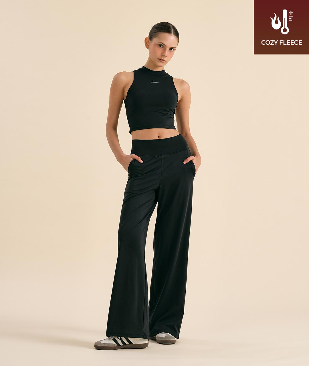 포켓 기모 와이드 팬츠 (2colors)