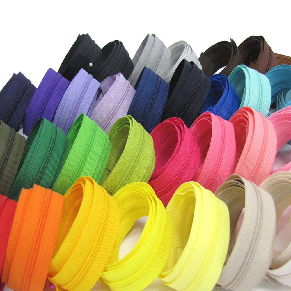 홈패션 지퍼 3호 코일 지퍼 나일론 파우치 가방 국산 (1마)