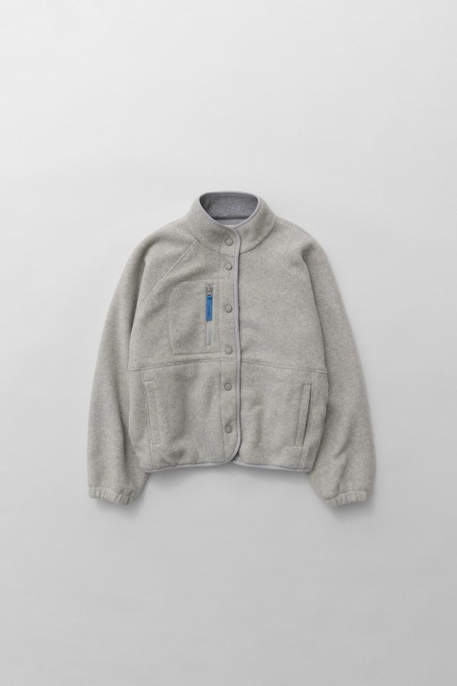 button up fleece (snow melange)