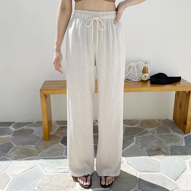 린넨와이드스트링밴딩팬츠(86차 재입고)