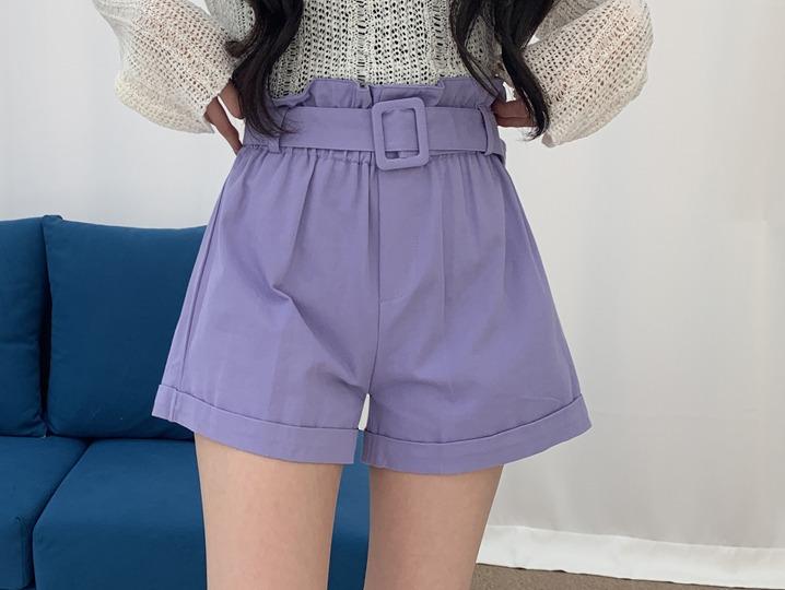 니까 로하밴딩벨트세트반바지 (6color)