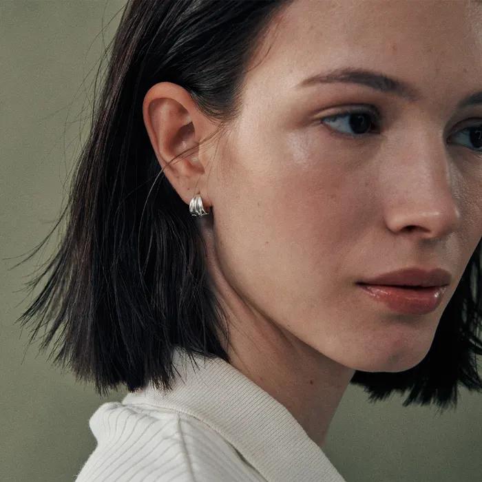 [29CM 단독] [925 silver] Deux.silver.202 / cote earring