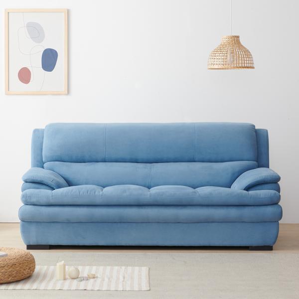 버니 3인용 아쿠아 텍스 패브릭 소파