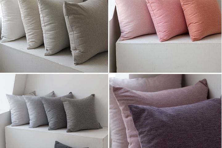 블랑쉬 무지 쿠션커버 4size, 28Color