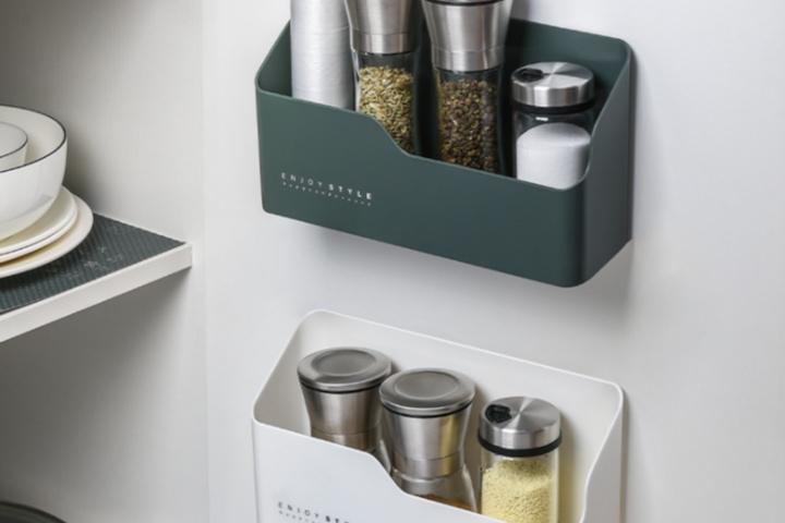 부착형 수납함 주방 하부장 정리대 3color