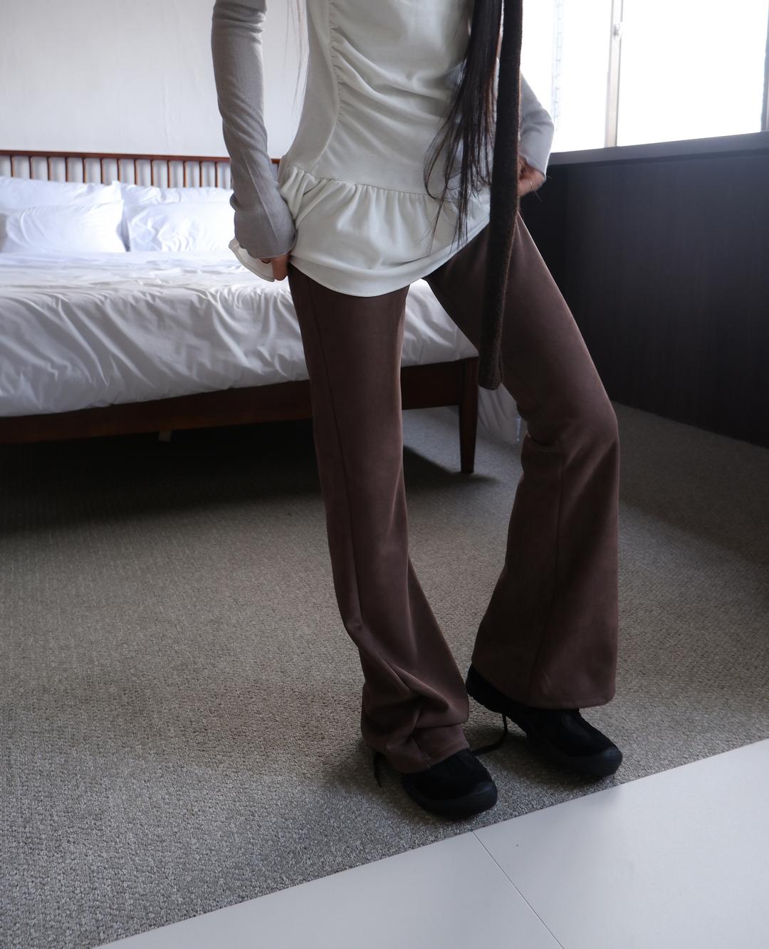 Suede bootscut pt