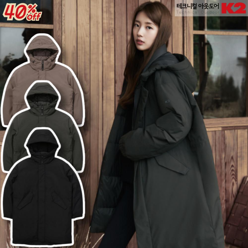 K2 역시즌 롱패딩 수지패딩 씬에어 구스다운 경량 여성