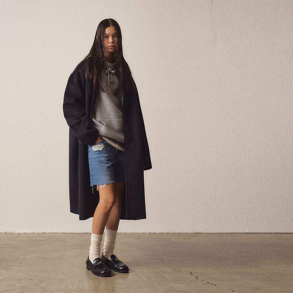 W Cashmere Blend Handmade Single Mac Coat_Dark Navy