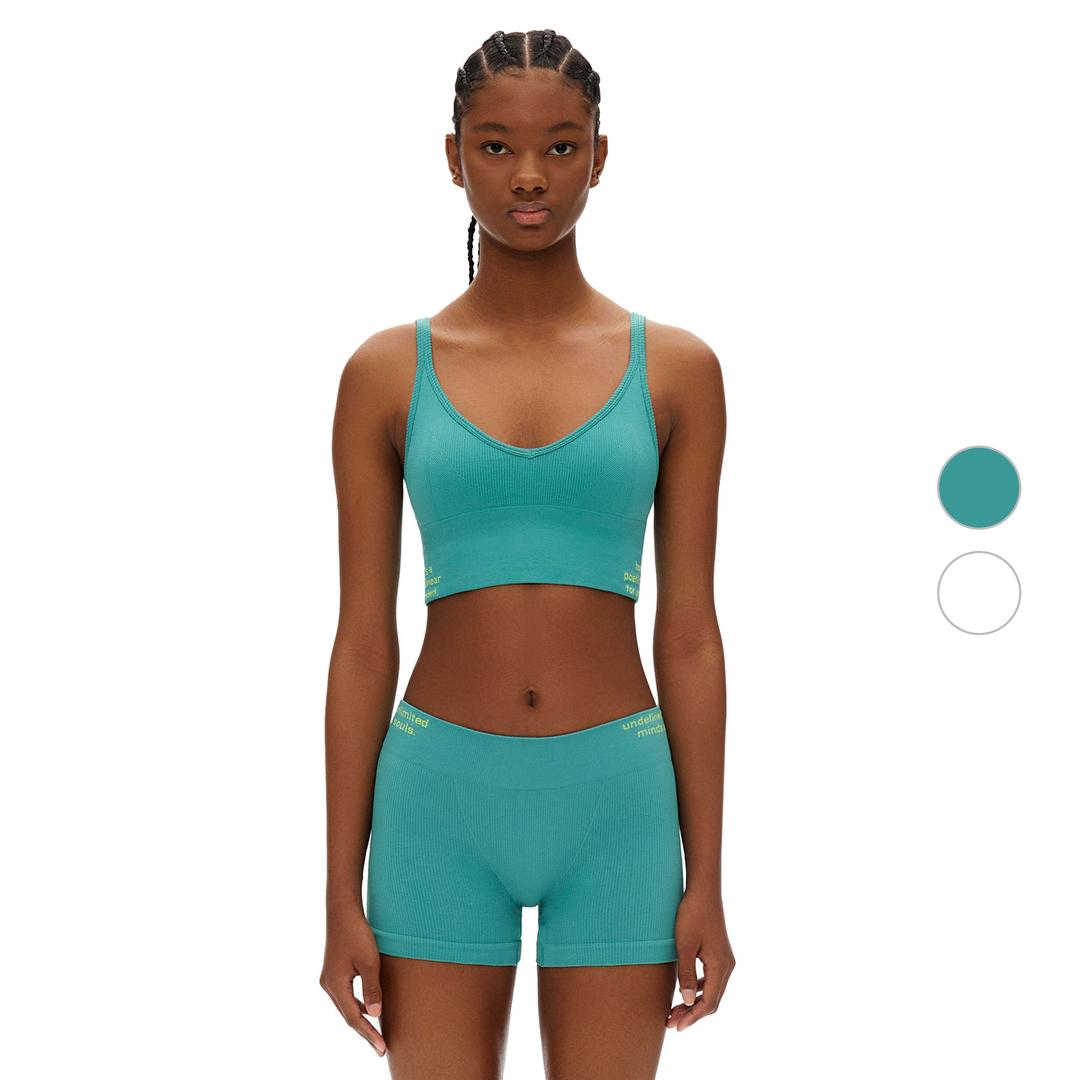 lettering bralette & boy shorts