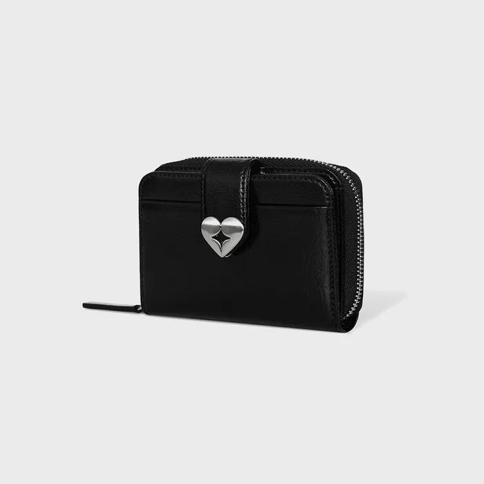 HEARTY ZIPPER POCKET - BLACK