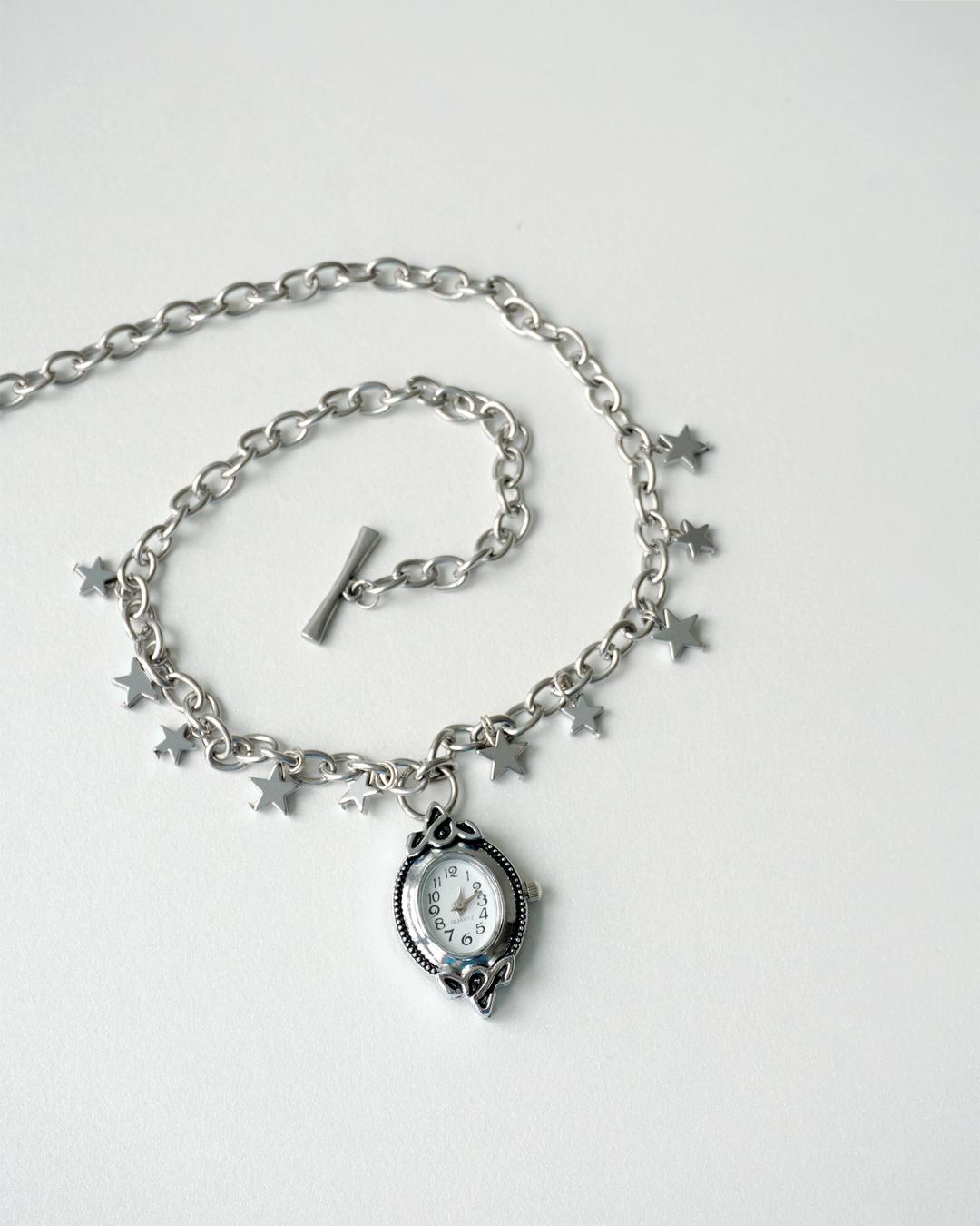 Milky Way Clock Necklace